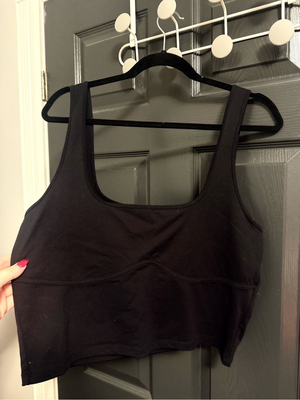 Abercrombie Cropped Black Tank Top